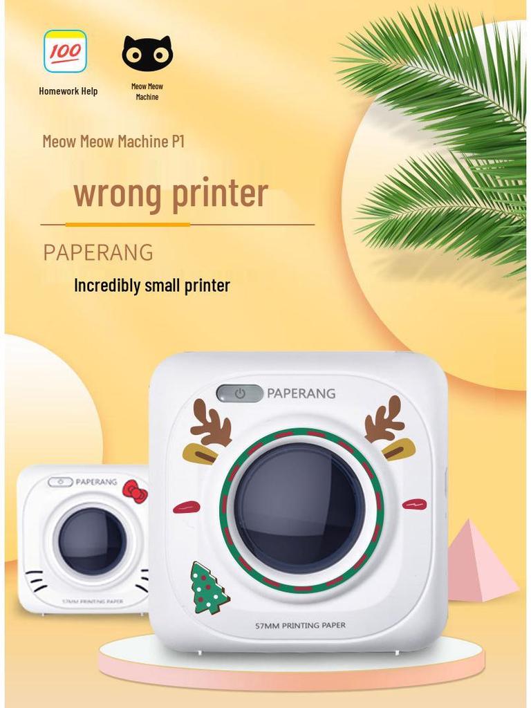 Meow Meow Machine P1 Bluetooth Pocket Printer & Label Maker