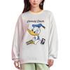 Li Ning X Disney Collaboration Sports Lifestyle Series Cartoon Pattern Printed Crew Neck Pullover Long Sleeve Sweatshirt Women Sweatshirt AWDS596-1