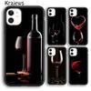 Rotwein Glas Handyhülle Cover Für iPhone 17 Air 16 15 14 plus 11 12 13 pro max Hülle Shell Fundas