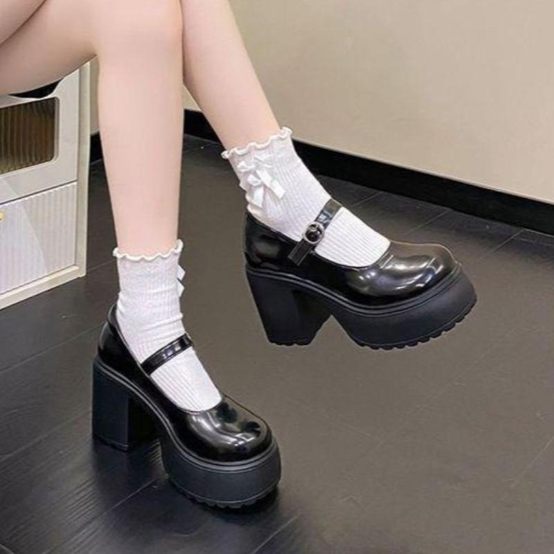 

Spring summer height increasing round toe thick soled casual shoes solid color low cut simple comfortable women s shoes 39 чорний