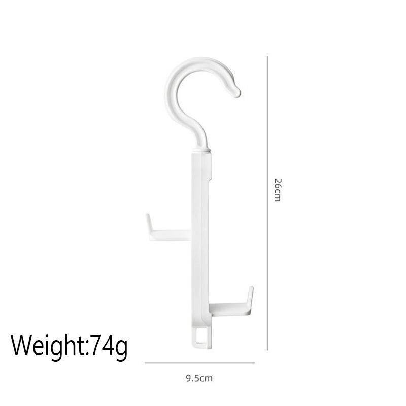 3PCS Storage Clothes Hanger Wardrobe Storage Multifunctional Clothes Rack Traceless Hanging Bag Rack Non Perforated Hanging Hook