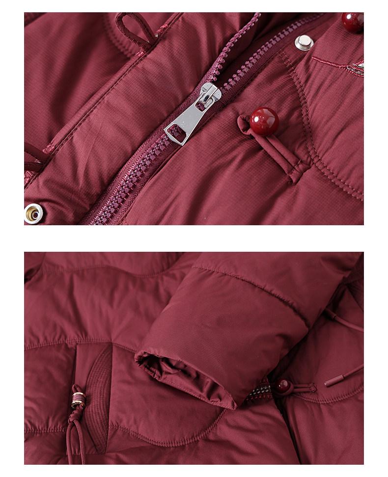 Plus Size Winter Cotton Padded Jacket for Middle-Aged and Elderly Women - Warm and Loose Fit