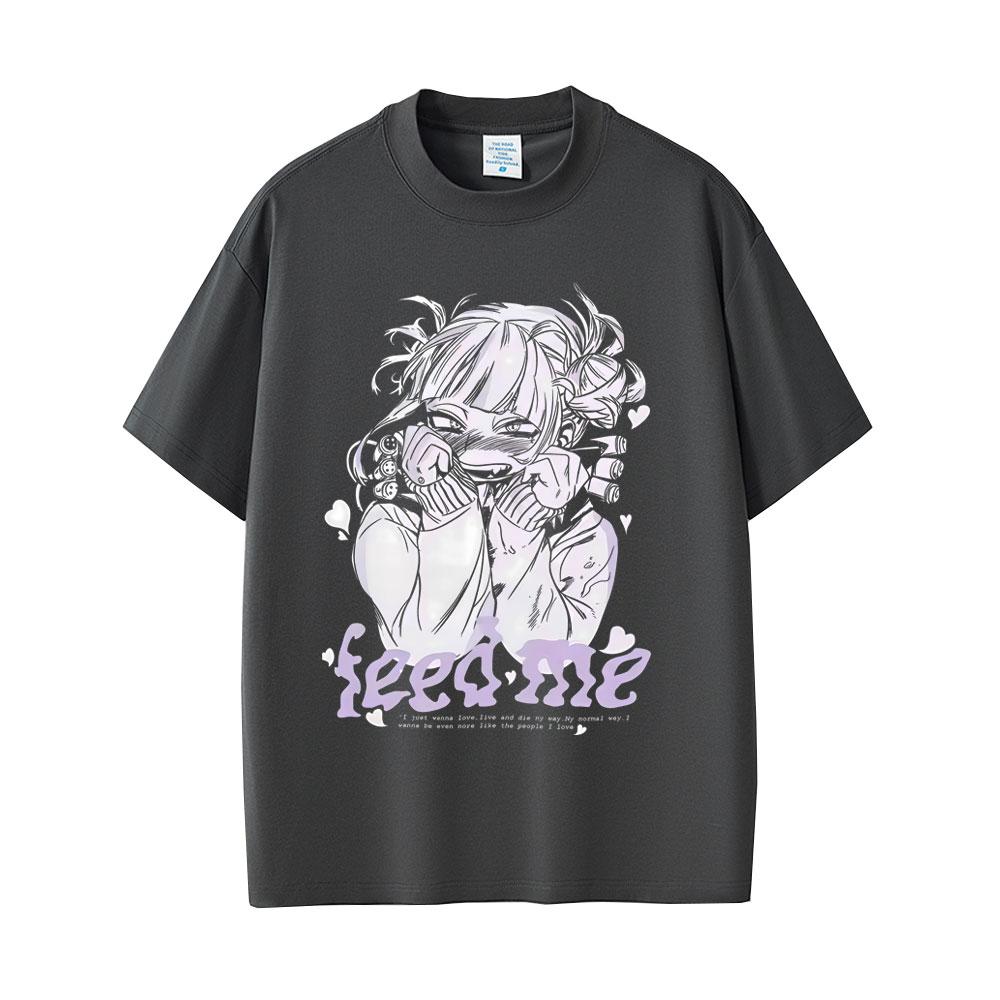 Anime My Hero Academia Tshirt Cute Sexy Toga Himiko Graphic Tshirts Unisex Women Cartoon Unisexga Oversized Y2K Short Sleeve Tees