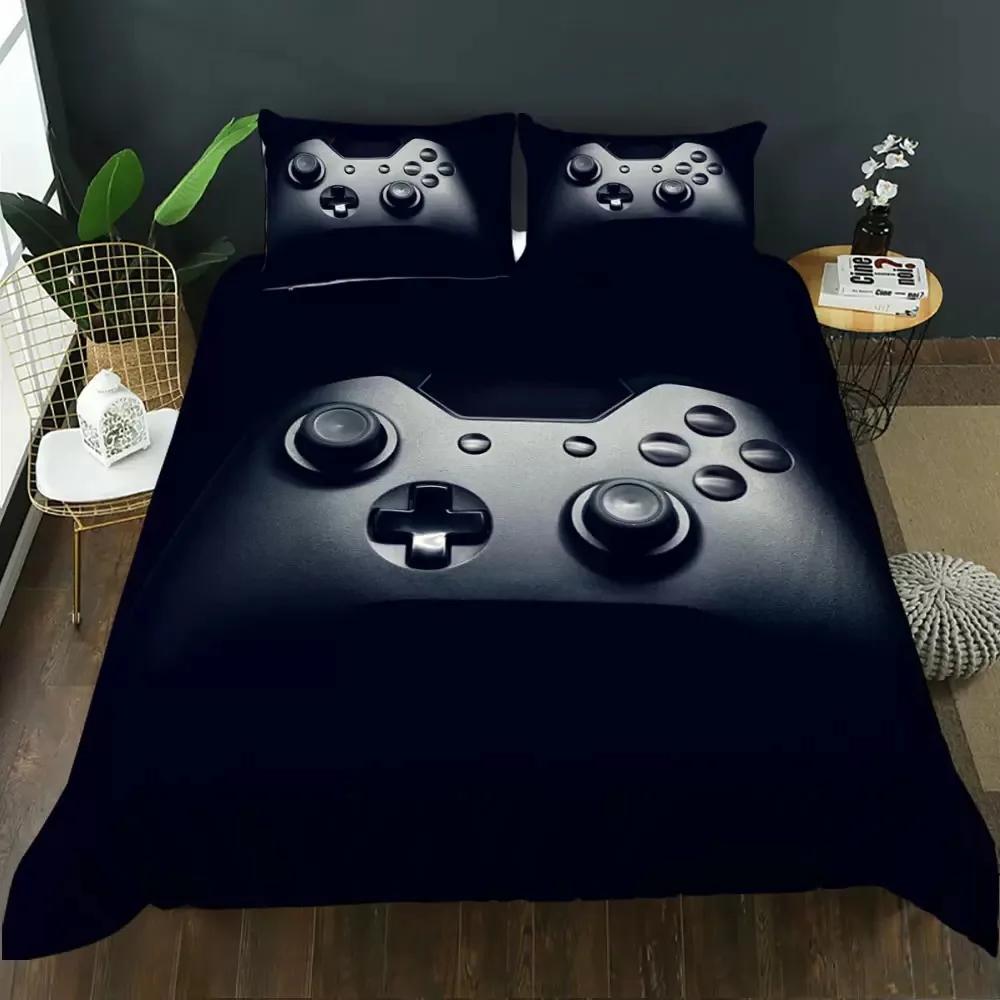 

Геймпад, комплект пододеяльников для несовершеннолетних, ручной скелет, геймпад, комплект постельного белья для мальчиков-подростков, череп, геймер, королевский размер, полиэстер, пододеяльник 70x133cm 2pcs