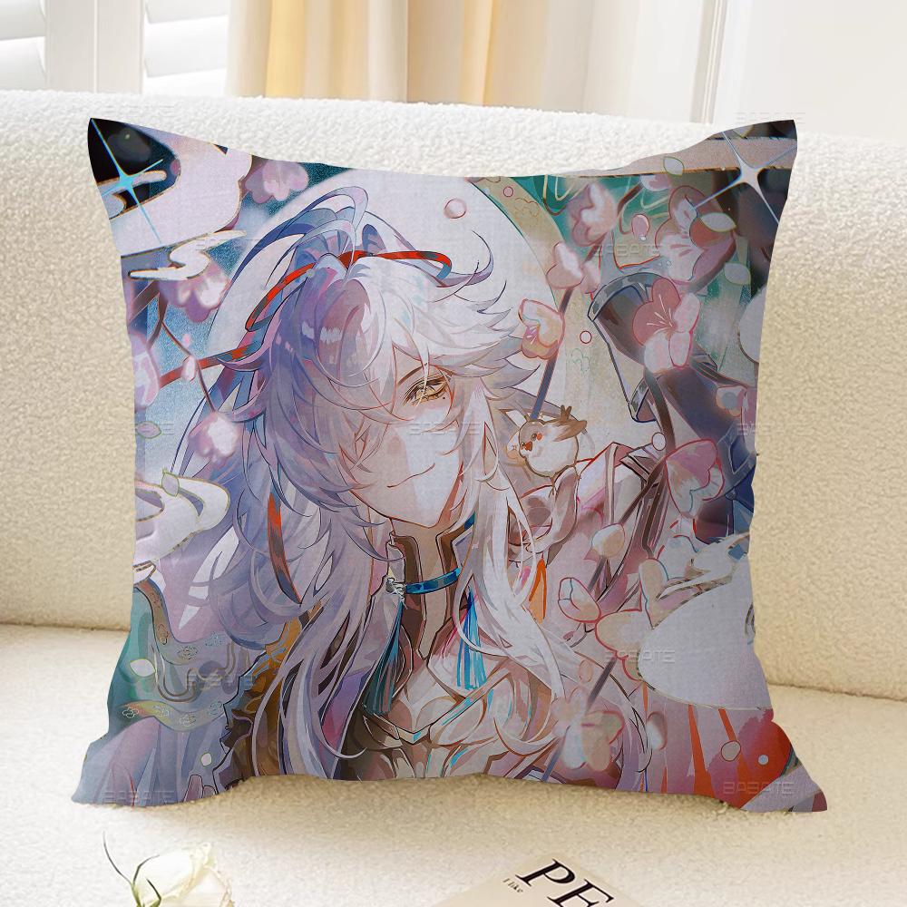 Federe per Cuscini Honkai Star Rail Biancheria da Letto Decorativa per la Casa Copricuscino Decorativo Matrimonio Federa per Cuscino Super Morbida
