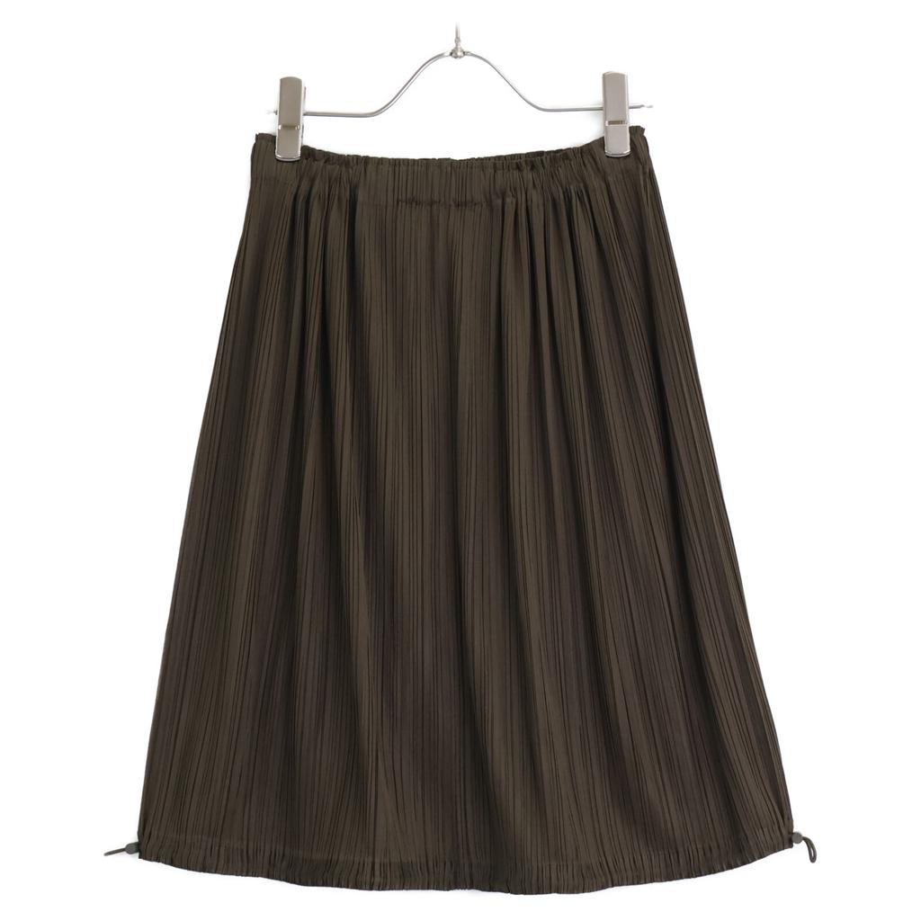 PLEATS PLEASE PP81-JG206 18Stainless Steel Khaki Skirt Skirt 1 khakiUsed