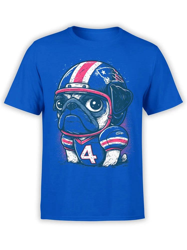 Game Day Pug Dog TShirt Unisex S