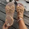 Fashion Women Sandals 2025 New Summer Lightweight Sandals Fashion Beach Casual Shoes Women Outdoor Bow Tie Flat Shoes Sandalias De Mujer