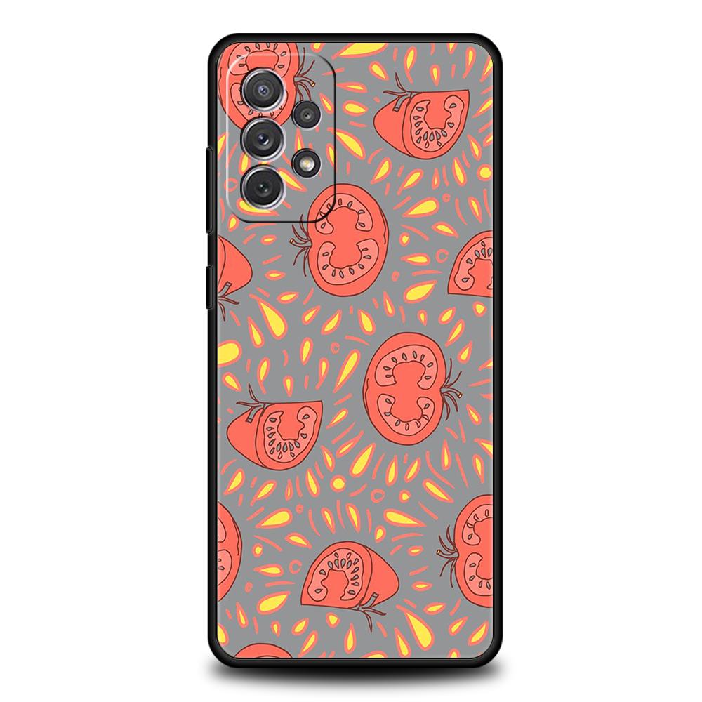 

Fruits Tomatoes Pattern Phone Case for Samsung Galaxy A15 A14 A25 A54 A34 A51 A71 A72 A73 A32 A52 A52S A21S A31 A41 Soft Shell samsung a32 4g