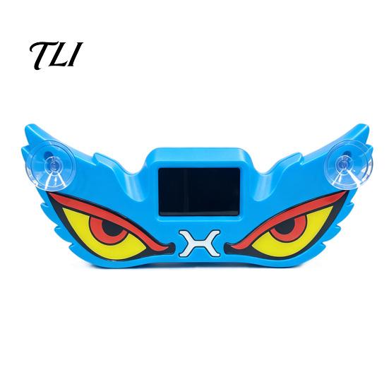 Solar Car Warning Lights Demon Eye Window Light with Suction Cup, Rechargeable Devil Auto Glass Decoration Lamp, LED Windshield Lamp for Auto,