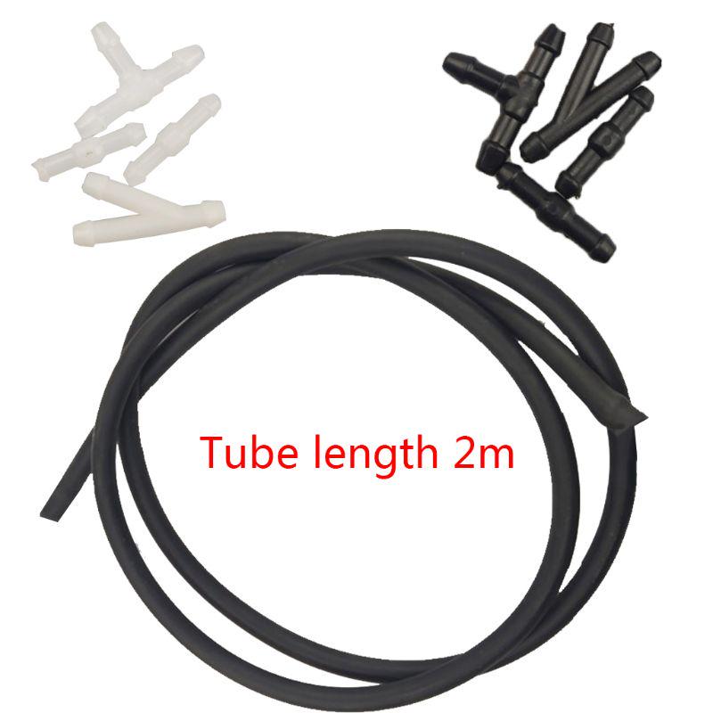 Car Water Wiper Nozzle Washer Rubber Hose With Spout Joint Connector
