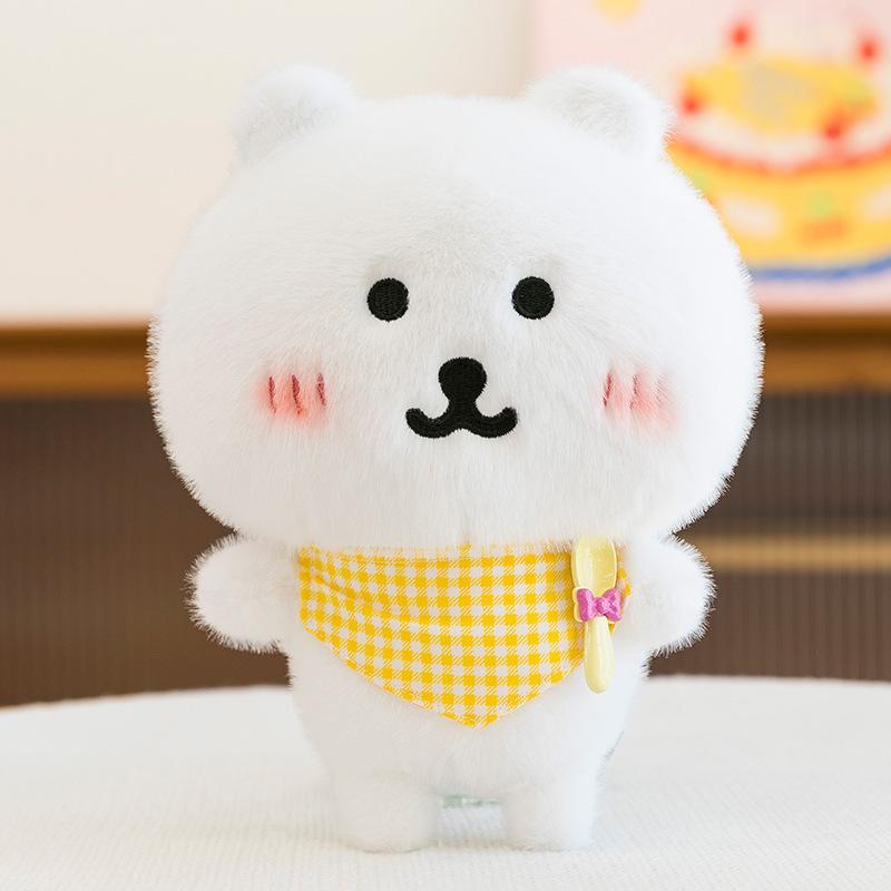 Cute Cotton Doll Self-deprecating Bear Bib Small Hat Set Super Cute 25cm Tomato Baby Clothes Decorative Set