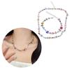 Heart Aesthetic Zircon Necklace Bead Chain Bracelet Clavicle Chain Women Girls Wedding Jewelry Party Birthday Gift