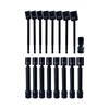 8PCS Multiple Angle Rotating Sockets Wrenches Extensions Practical Alloy Steel Suitable with Electric Impact Driver and Sockets