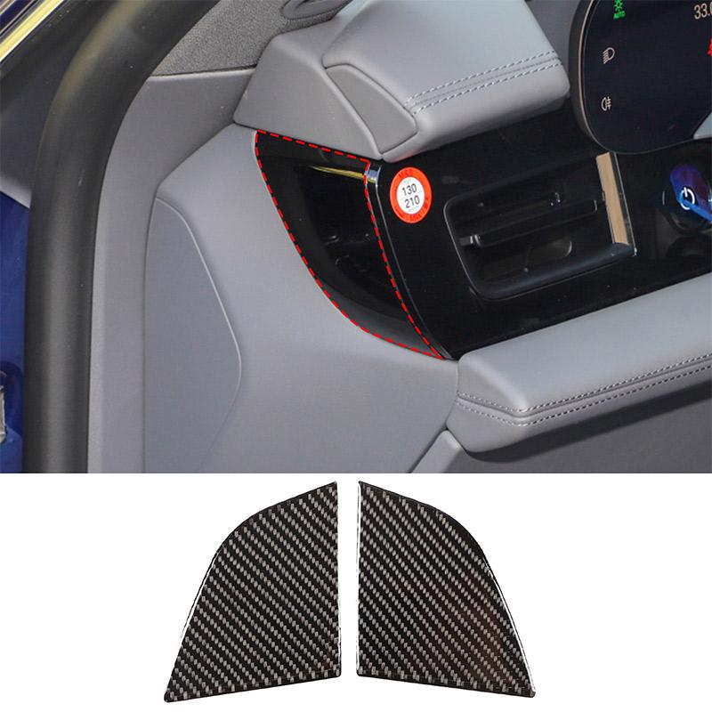 Soft Carbon Fiber for Porsche Taycan 2019-2025 Car Interior Dashboard Center Console Door Decoration Stickers Car Accessories