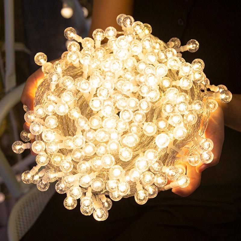 Color-Changing LED Solar String Lights - Outdoor Rainproof Fairy Lights for Camping and Courtyard Decoration