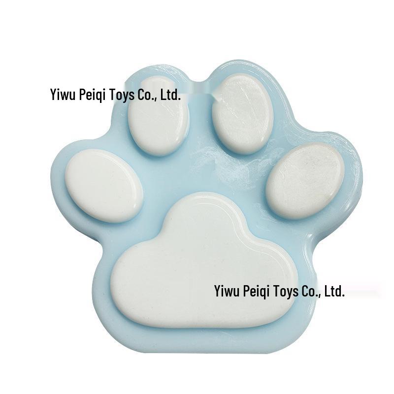 Jumbo Průhledná Kočičí Tlapka Mačkací Super Měkká Hračka pro Dekompresi s Pomalým Návratem