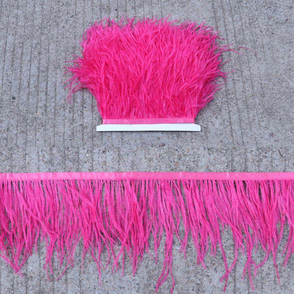 Thickened Encryption Ostrich Hair Cloth Edge 10-15Cm Feather Clothing Skirt Accessories