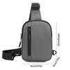 Adjustable Strap Male Waist Bag Fitness Shoulder Bag Leisure Sports Chest Bag  Business