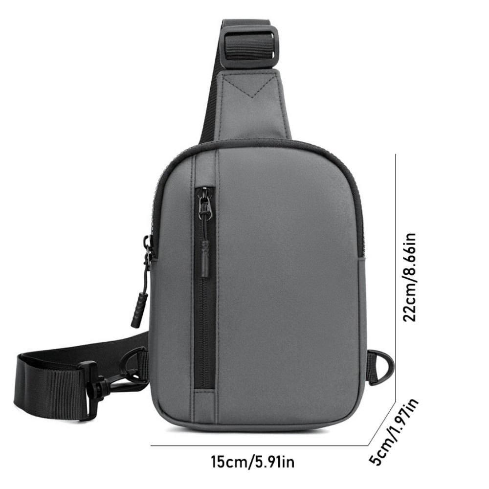 Adjustable Strap Male Waist Bag Fitness Shoulder Bag Leisure Sports Chest Bag  Business