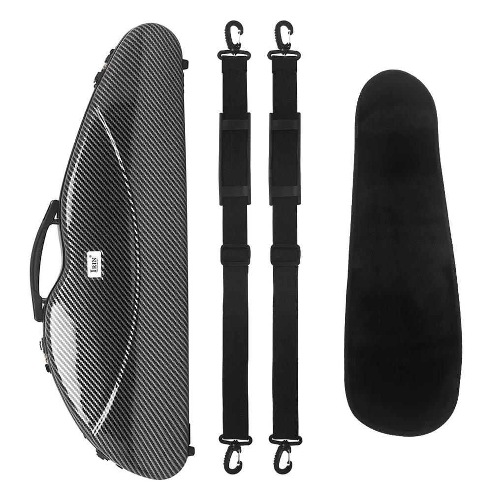M MBAT 4/4 Violin Case Carbon Fiber Violin Case Wear-resistant Compression-resistant Double Shoulder Strap Hygrometer Parts