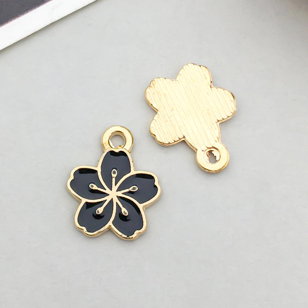 

Набор аксессуаров для ювелирных изделий из сплава с капельным маслом, серия «Черный», мультяшные животные