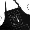 POFULL Nail Tech Supplies Bib Apron With Pockets - Stylist Gift for Nail Salon