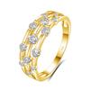 Certificated Moissanite Rings For Women Solid 925 Silver Eternity Band Wedding Jewelry Gift For Girl Pass Diamond Test
