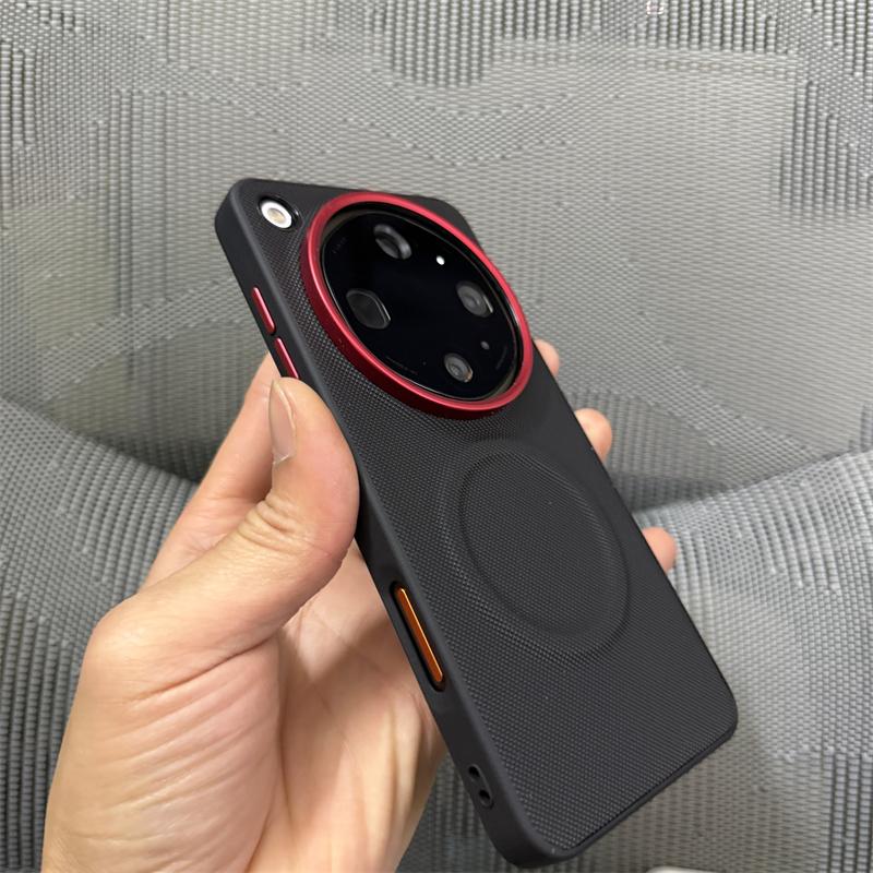 For OPPO Find X9 Ultra Case For MagSafe Magnetic Fine Grain Matte Leather Silicone Cover Metal Lens Frame Protective Shell