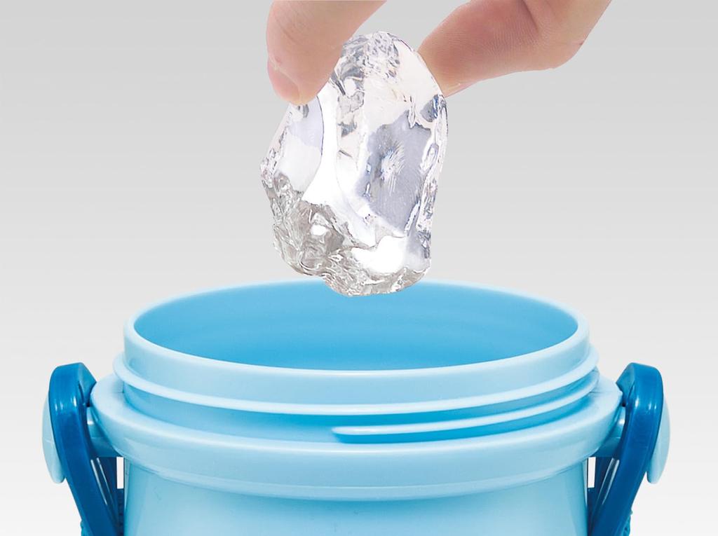 Skater Children's Water Bottle, 480ml, Direct Drinking, Plastic, One-Touch Operation, Dishwasher Safe, Made in Japan, Sanrio "I'm Doraemon" Gingham