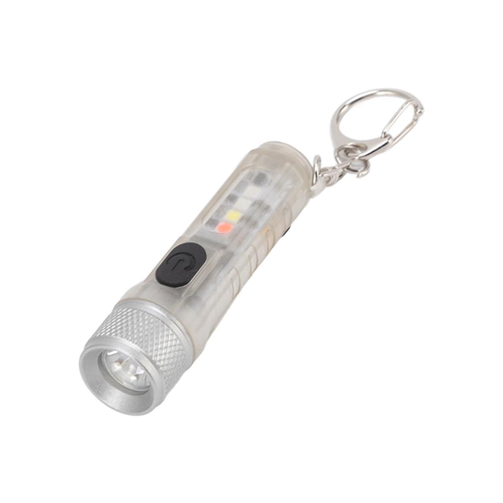 Strong Light Mini Keychain Flashlight Outdoor Portable Super Bright Multifunction LED Flashlight USB Rechargeable