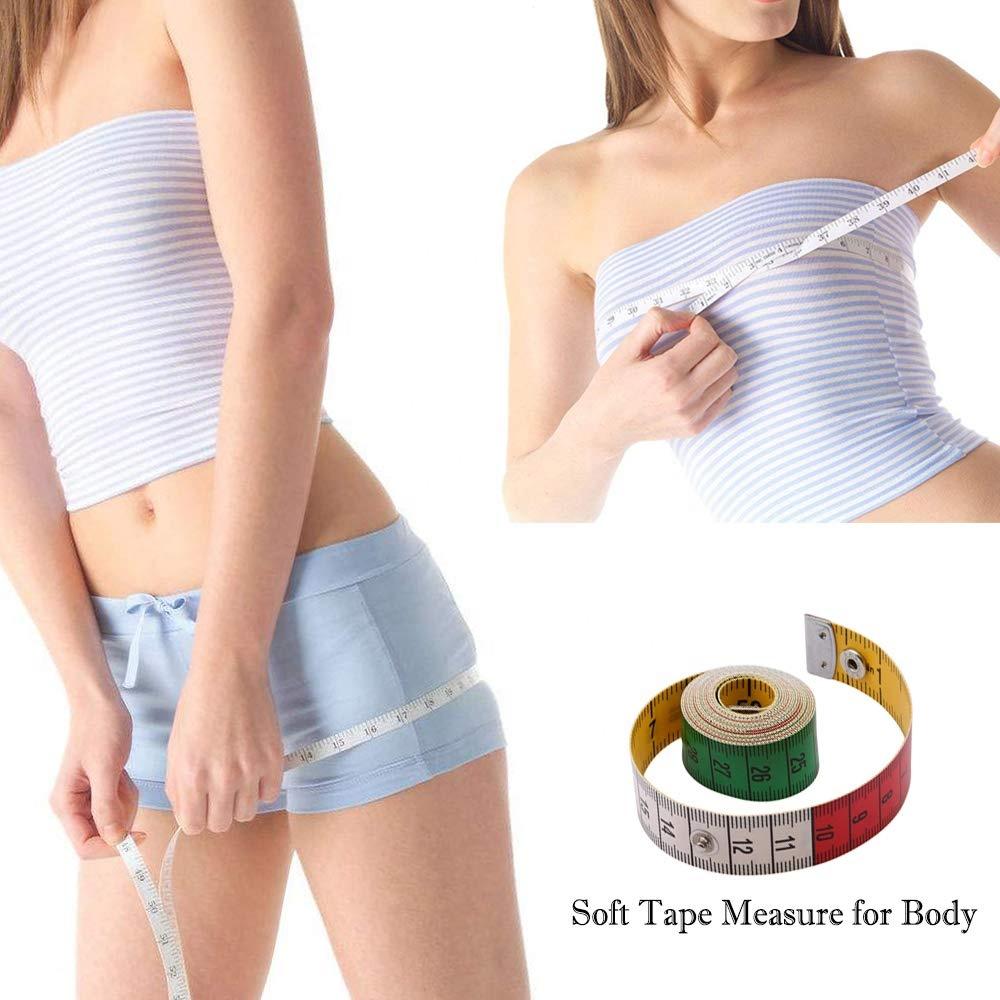5/10PC 1.5M Soft Sewing Ruler Body Measuring Clothing Ruler Durable Tailor Tape with Metal End Colorful Accurate Tape Kits