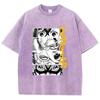 Baumwolle Gewaschen Dandadan Okarun T-Shirt Herren Japanischer Anime T-Shirt Cartoon Hohe Qualität T-Shirt Ästhetisch Mode T-Shirt Männlich