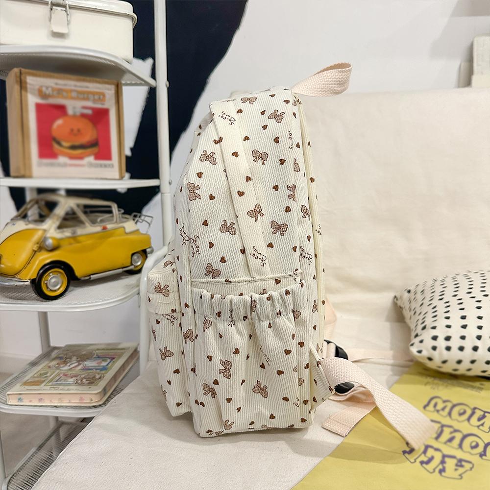 Corduroy Spring/Summer New Mini Backpack Commuter Versatile Small Backpack Outward Travel Small Bag Leisure Backpack