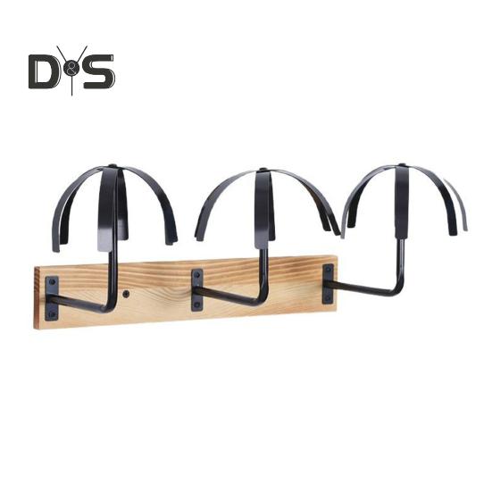 Wall Mounted Wig Hanger Rack Wooden Storage Organizer Strong Load-bearing Simple Installation Wig Display Holder