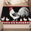 1pc Country-style Large Rooster Doormat Rural Farmhouse-style Suitable Home Decoration Entrance Non-slip Mat Kitchen Carpet