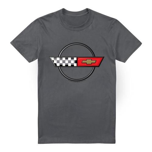 Chevrolet Unisex Erwachsene 4. Generation Vette Logo T-Shirt
