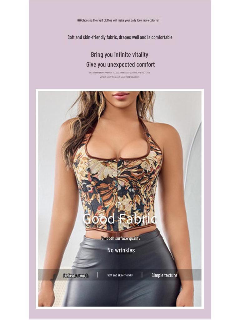 Halter Fishbone Bra: Invisible Waist Cincher for a Sexy, Curvaceous Silhouette