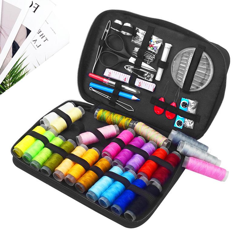 Šicí sady DIY Multifunkční šicí sada pro ruční prošívání, šití, vyšívání, nitě, šicí příslušenství, sady šicích nástrojů