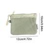 Travel Makeup Storage Bags  Mesh Coin Purse Simple Portable Mini Bag Multi-Purpose Square Bag Double-Layer Zipper Card Holder