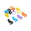 10pcs Ring Cutter Split Knife Design Automatical Unfold Plastic Material Safe Incisive Different Colors Knife Rings