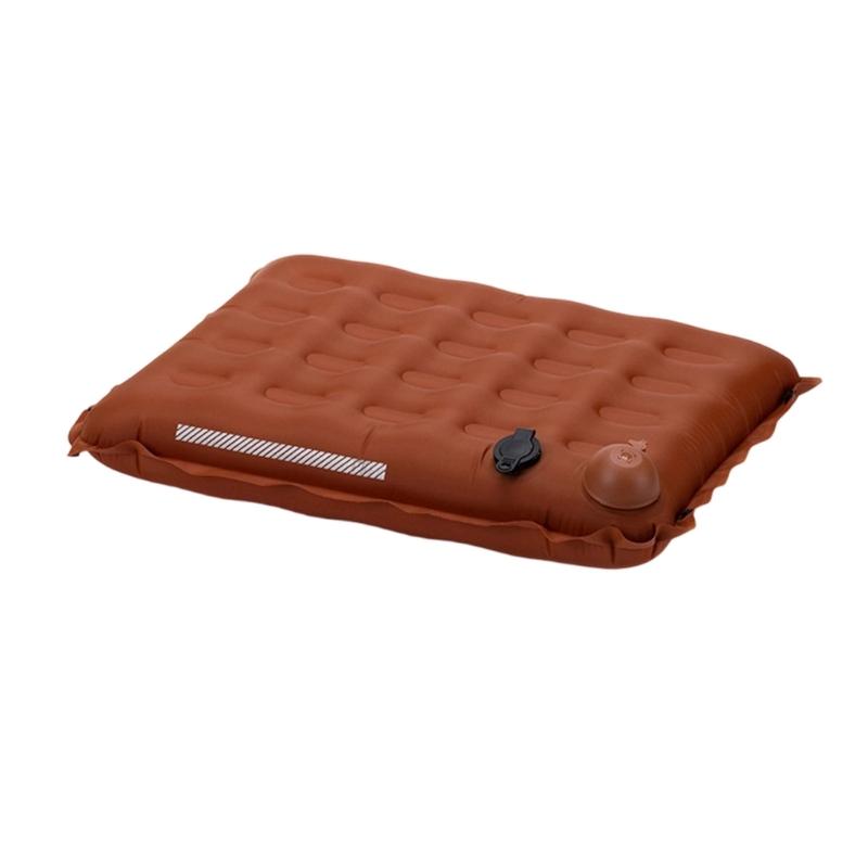 Extremely thin 2.75 In Depth Push To Fill Inflatable Seat Pad For Hiking Backpacking With Mini 5x8x10cm Carry Size