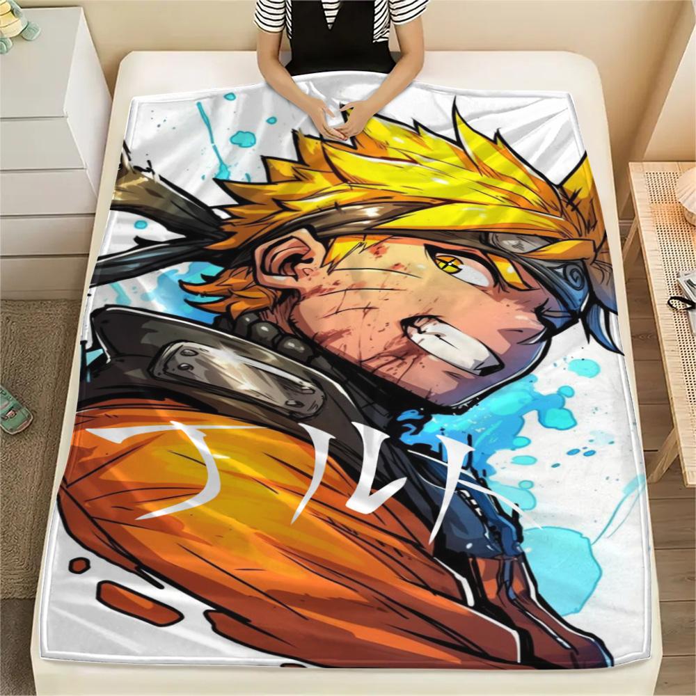 

Naruto Uzumaki Outdoor Leisure Printed Blanket, Flannel Blanket Perfect for Picnic, Travel, Bedroom and Sofa Rest.-TING 75x90cm