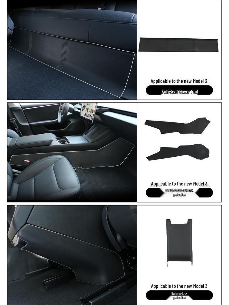 TPE Floor Mats for Tesla Model Y3 Interior - Complete Set for New Car Modification