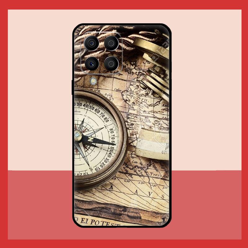 Compass Case For Samsung Galaxy M11 M31 M14 M34 M54 M12 M32 M52 M15 M13 M06 M16 M36 M56 M53 M35 M55