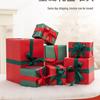Christmas Gift Box Head Stack: Red Empty Box Art Installation & Photo Props for Arrangements, Ornaments, Decorations