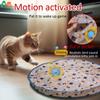 Rolling in Pouch Cat Toys Interactive Ball Hide and Seek Cat Catching Game Ball Motion Activate Chirping Smart Cat Toy Exercise