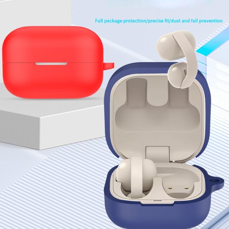 Shockproof Silicone Earphone Case Cover Dustproof Protections Wear Resistant Design for Clip WF-LC900