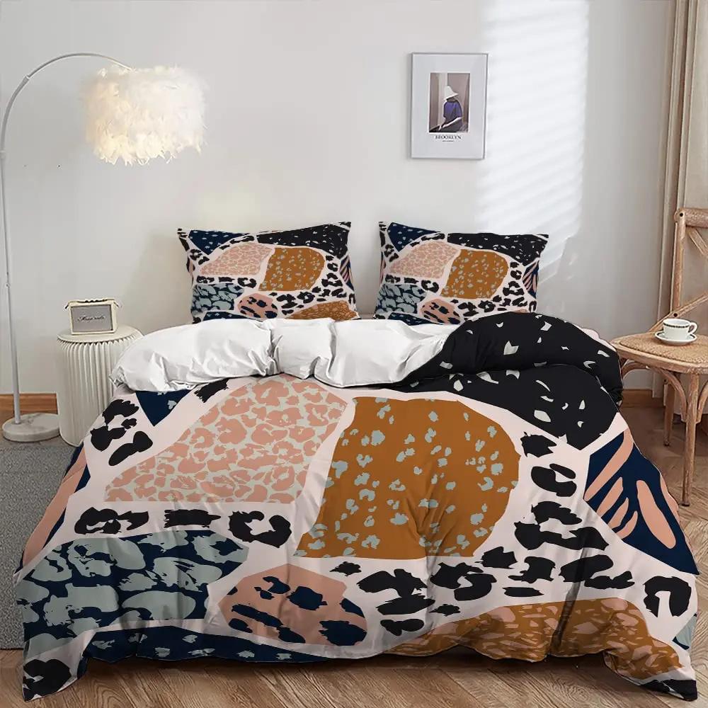 Nautical Theme Bedroom Quilt Cover Set Ocean World Printed Bedding Three-Piece Quilt Cover