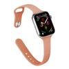 Slim Waist Silicone Watch Strap for Apple Watch Series 1-12, Ultra 1-3, SE3